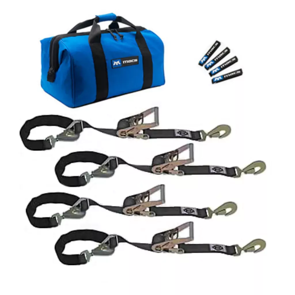 Mac's Super Pack Tie Down Kit w/Integrated Axle Straps 8' Sewn