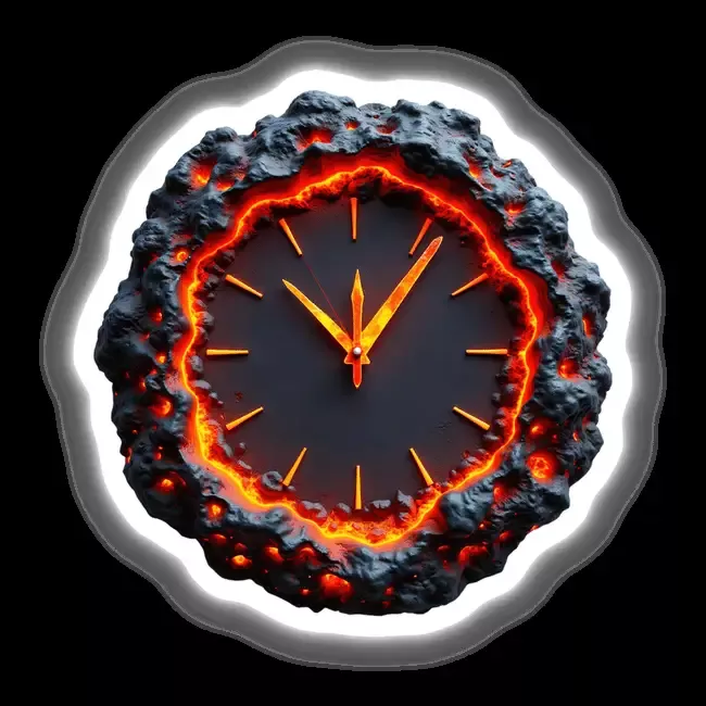 Molten Lava Clock