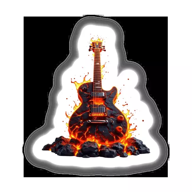 Molten Lava Guitar