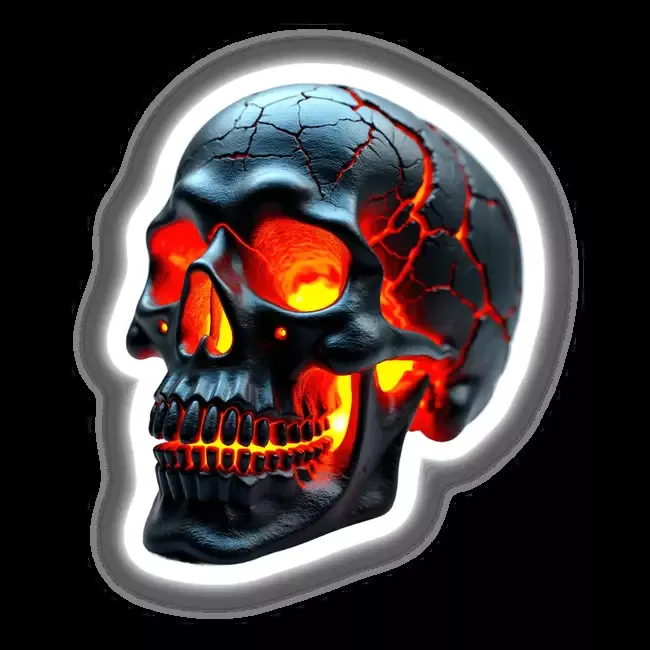Molten Lava Skull