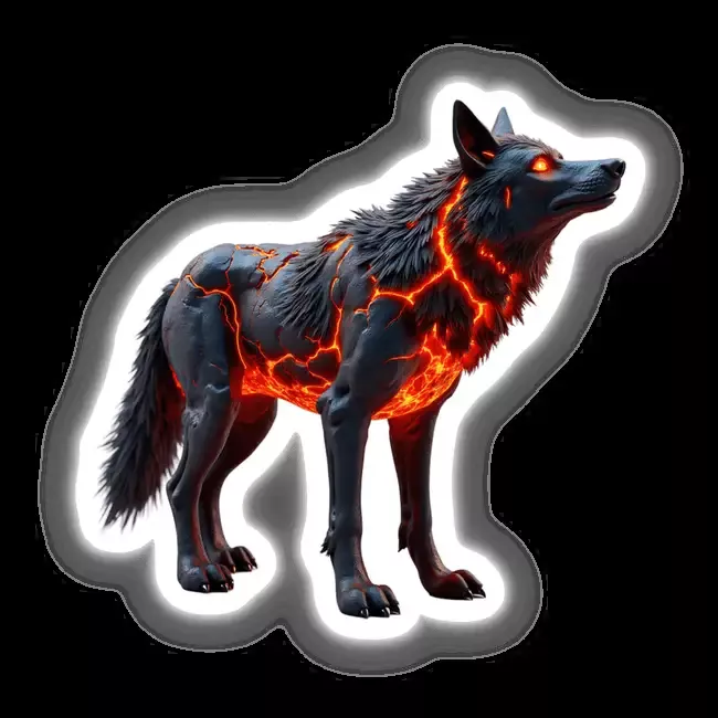 Molten Lava Wolf