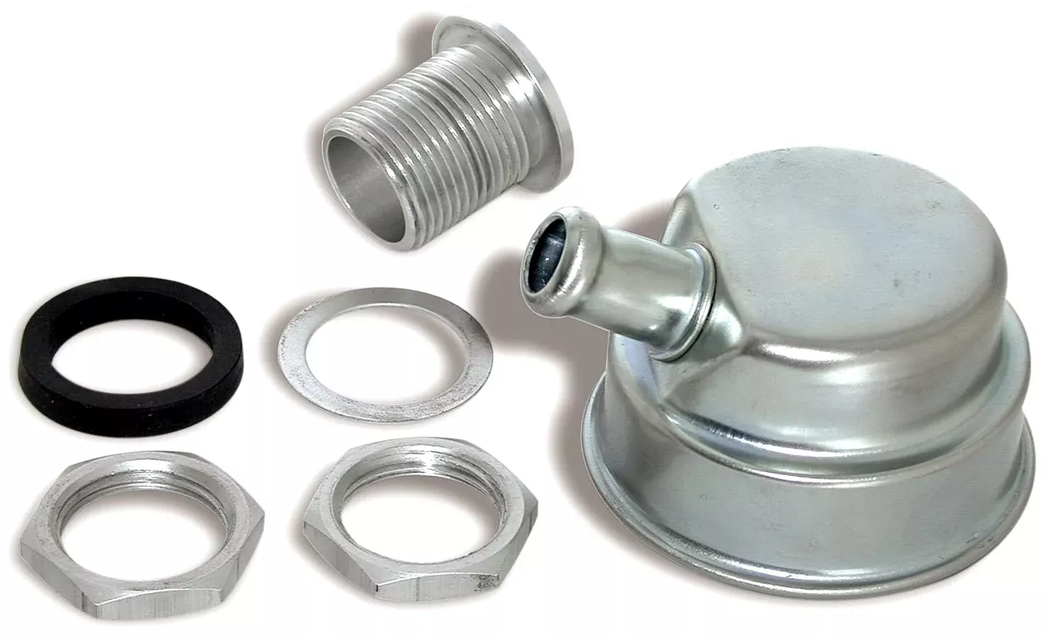 Moroso 68785 Oil Separator Breather, Positive Locking