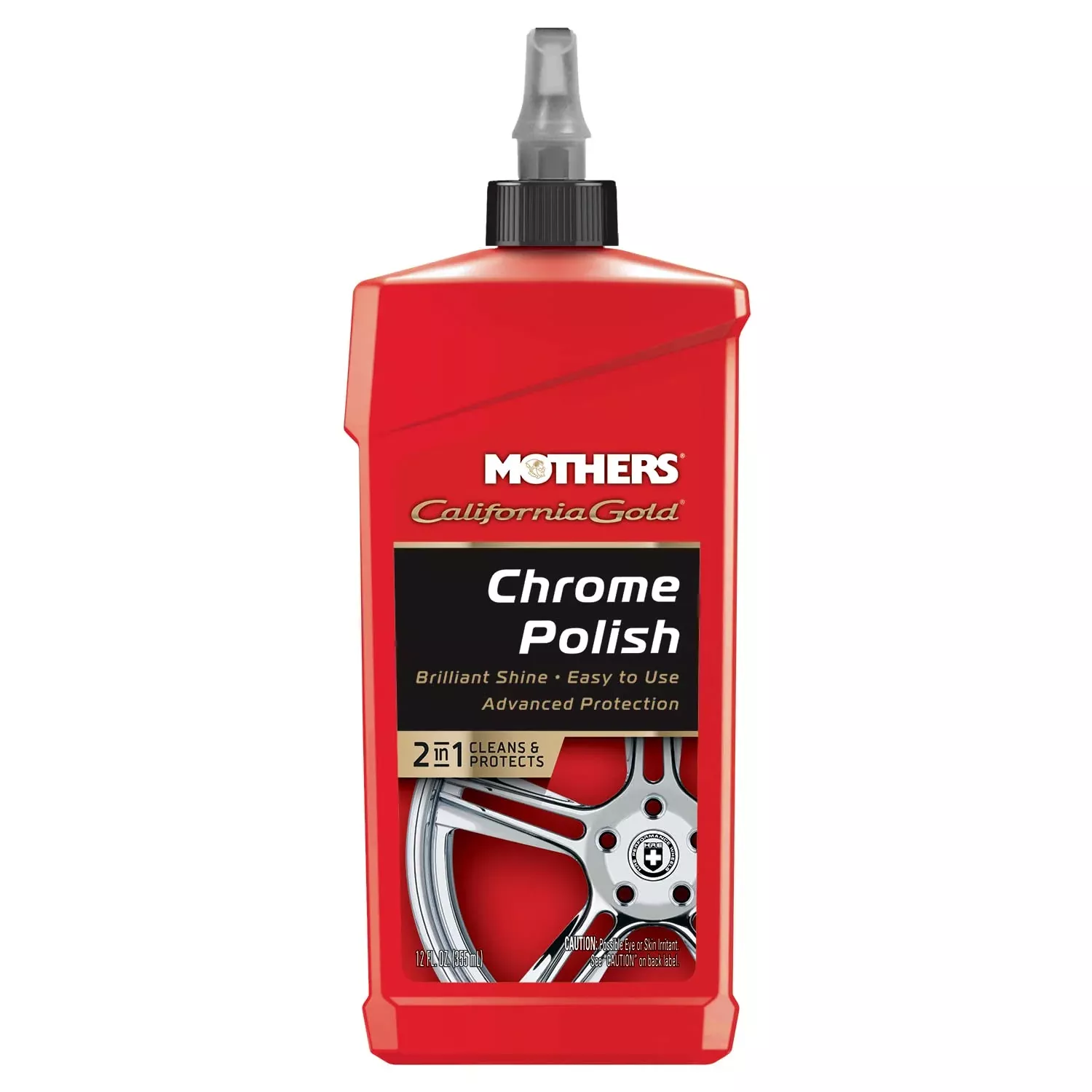 Mothers 05212 California Gold Chrome Polish, 12 Oz.