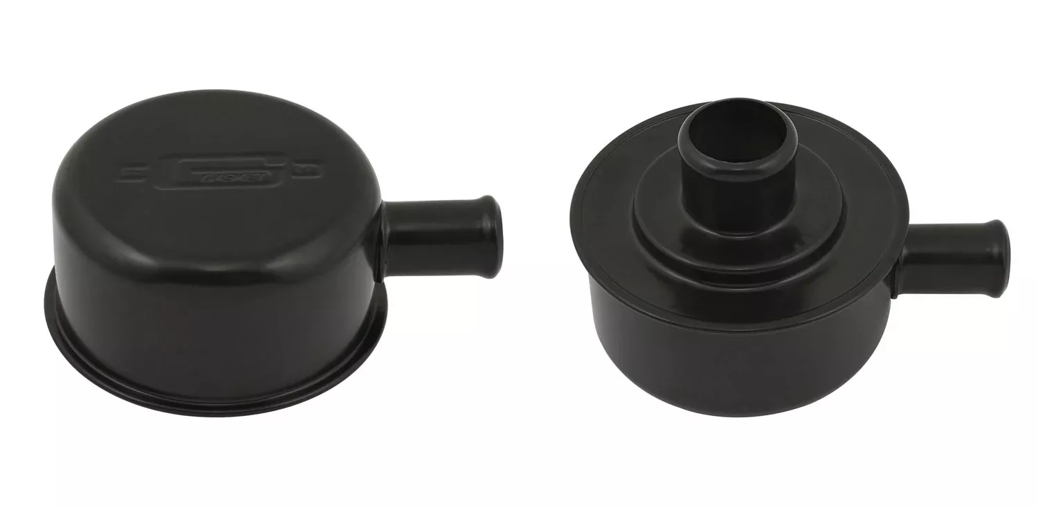 Mr. Gasket - 2054Bp Valve Cover Breather Pcv Fitting Flat Blk