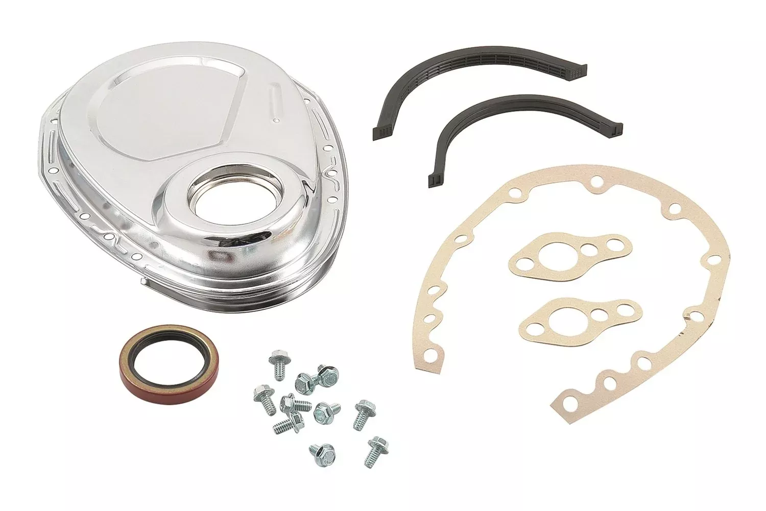 Mr. Gasket 4590 Chrome Plated Timing Cover Complete Kit