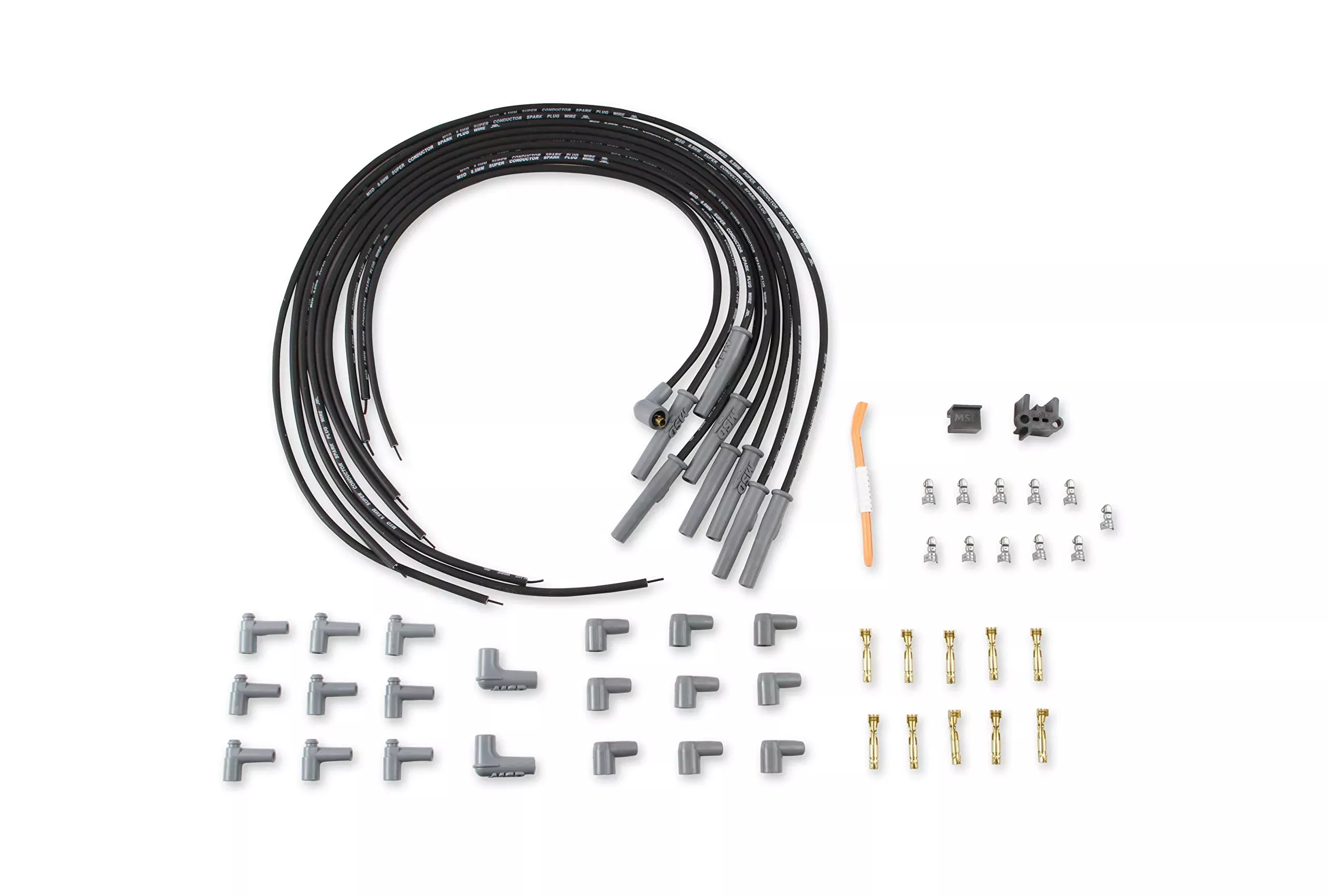 Msd 31193 Black 8.5Mm Super Conductor Spark Plug Wire Set