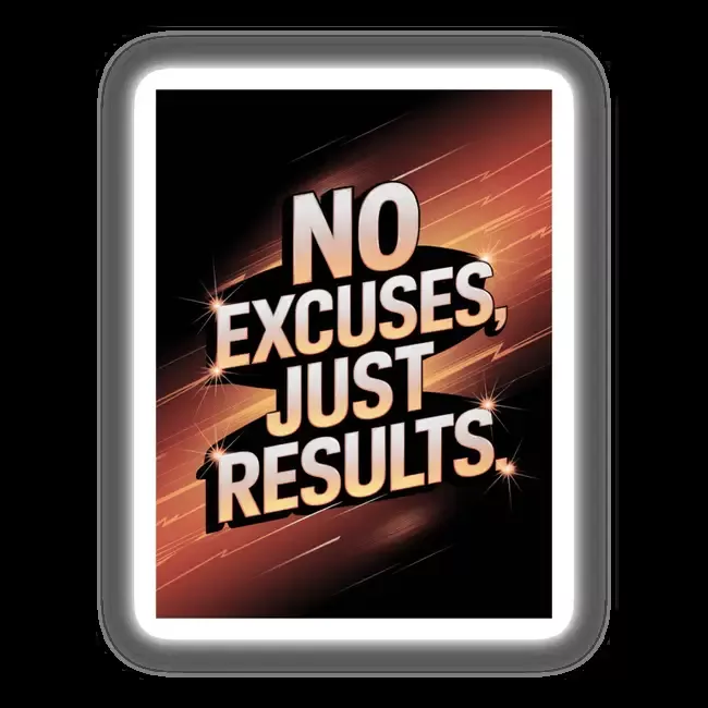 No excuses, just results