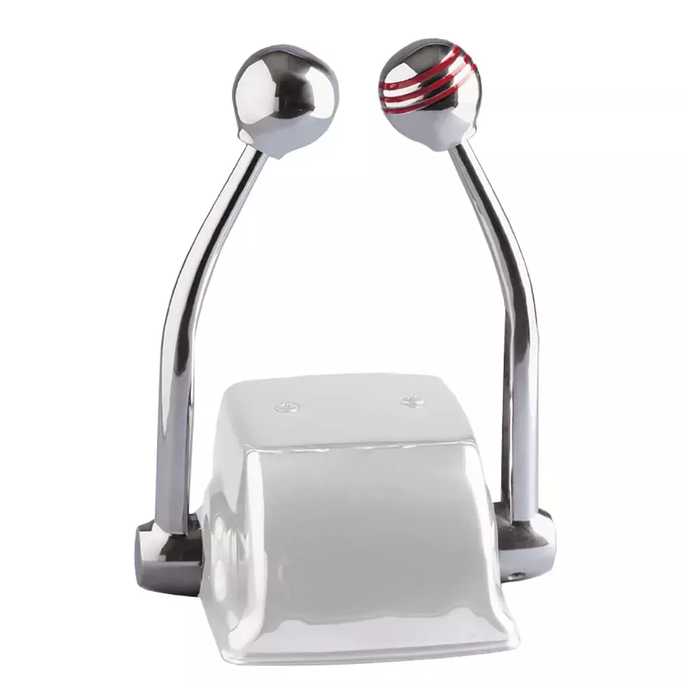 Ongaro Standard Control Arm Set W/Red Throttle Knob & Plain Shift Knob