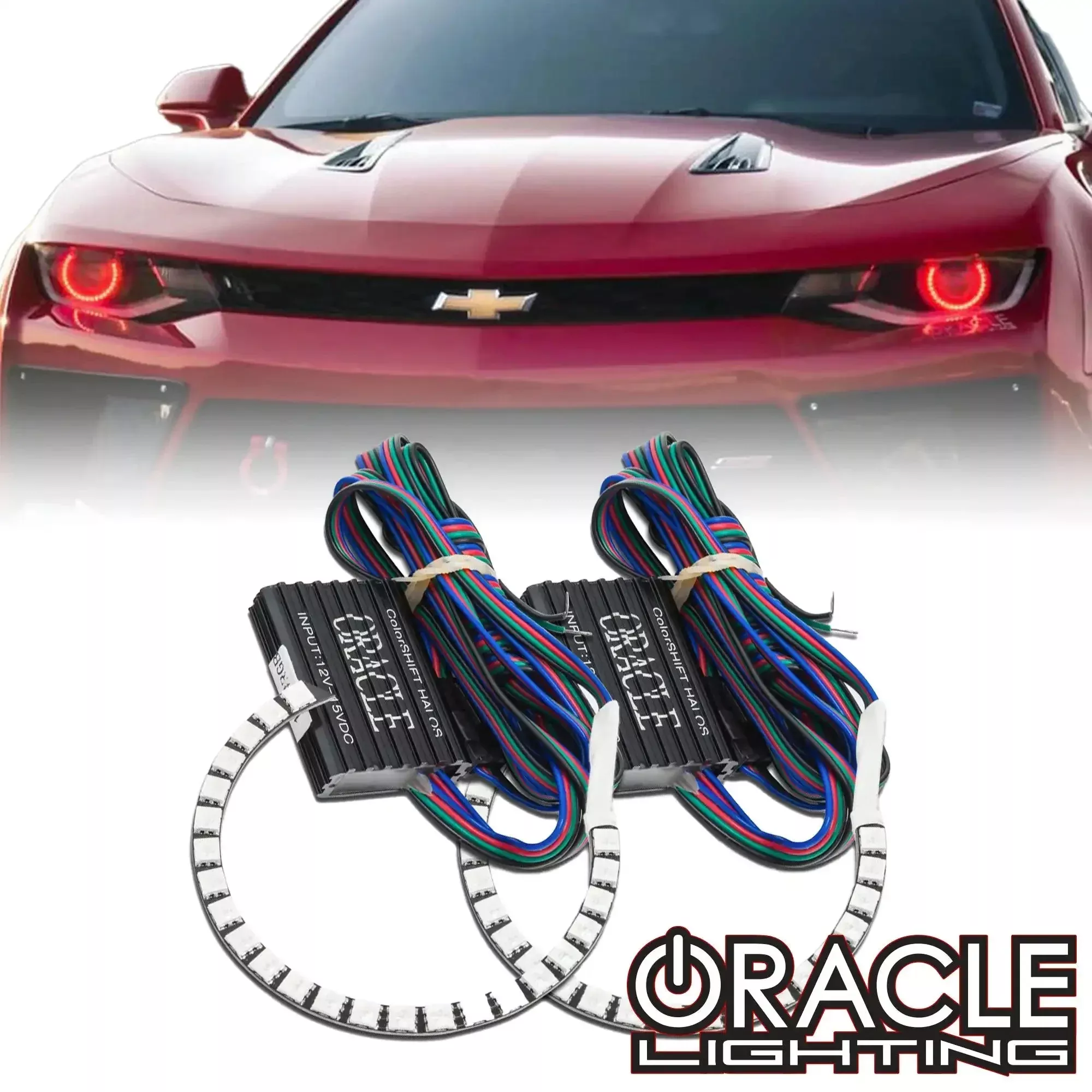 Oracle Lighting 1319-334 2016-2018 Chevrolet Camaro RS ColorSHIFT Projector Headlight Halo Kit