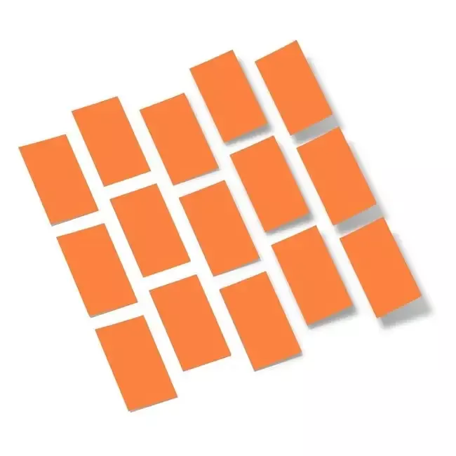 Orange Rectangles Vinyl Wall Decals