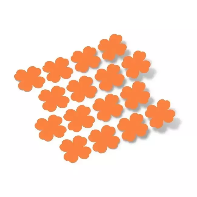 Orange Shamrock Vinyl Wall Decals