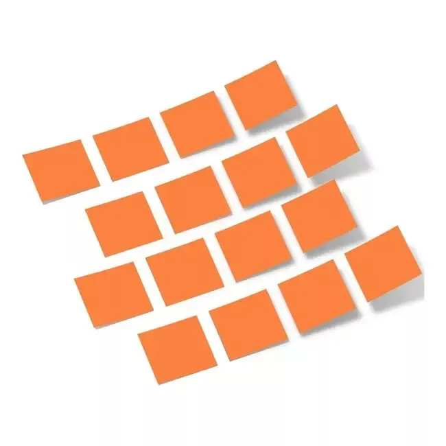 Orange Squares Vinyl Wall Decals