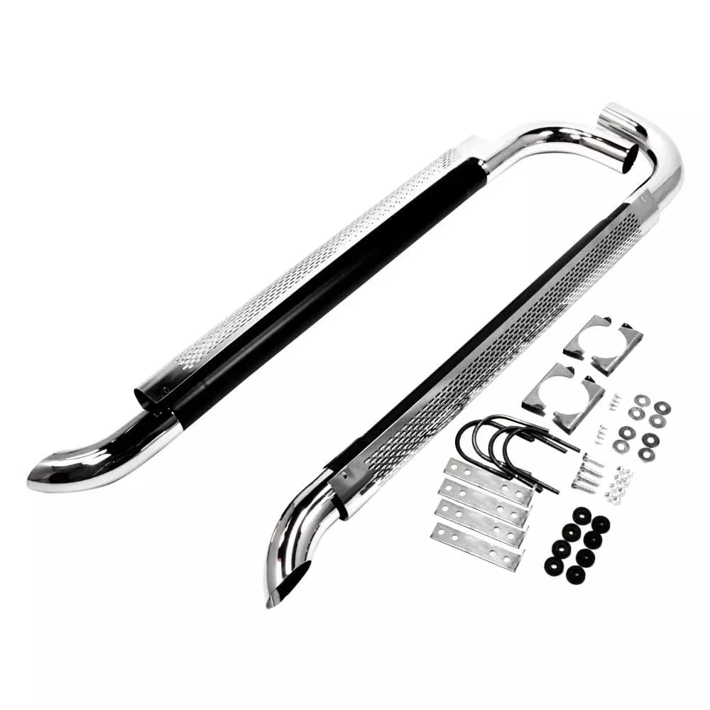 Patriot Exhaust H1060 Chrome Side Exhaust - 60" Silver Finish