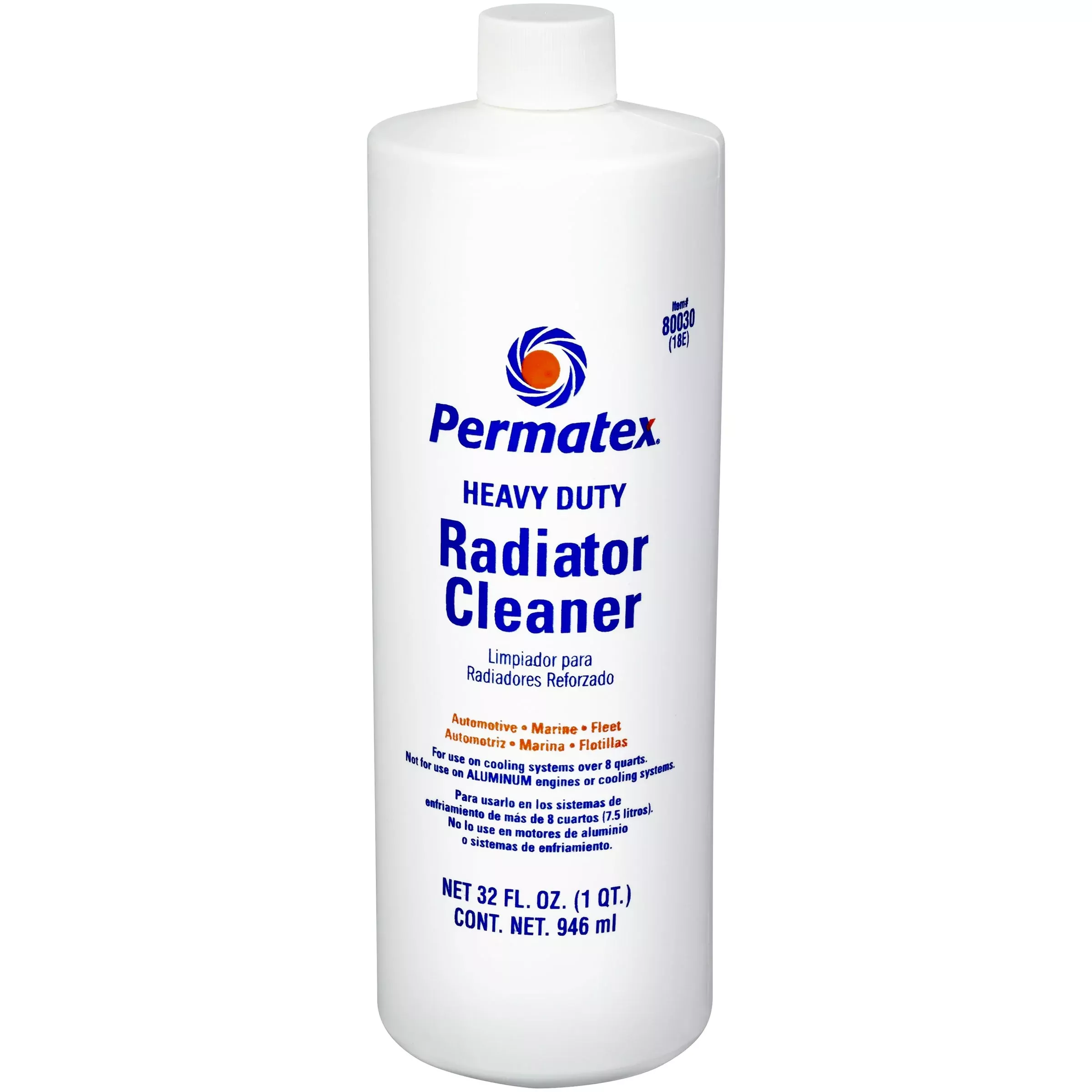 Permatex Heavy Duty Radiator Cleaner - 1 Quart (32 Fl Oz) - Model 80030