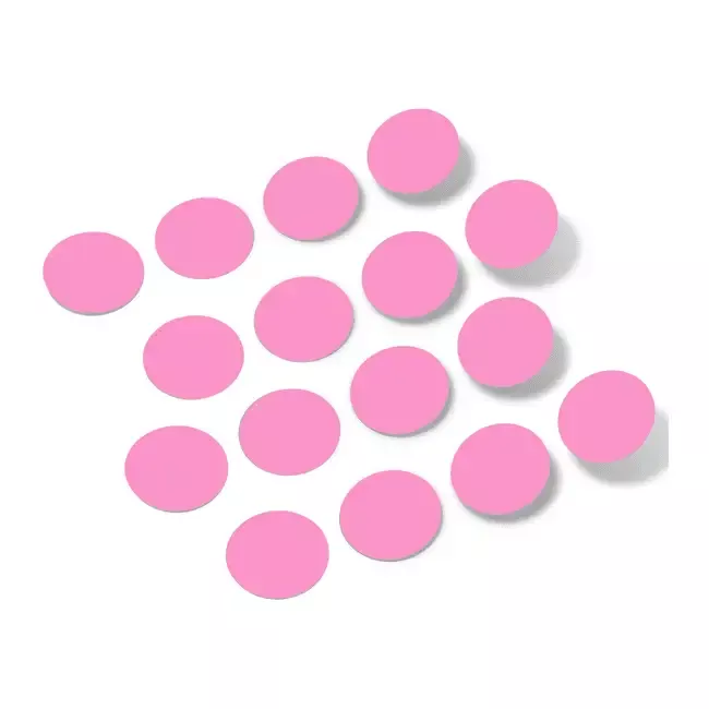 Pink Polka Dot Circles Wall Decals