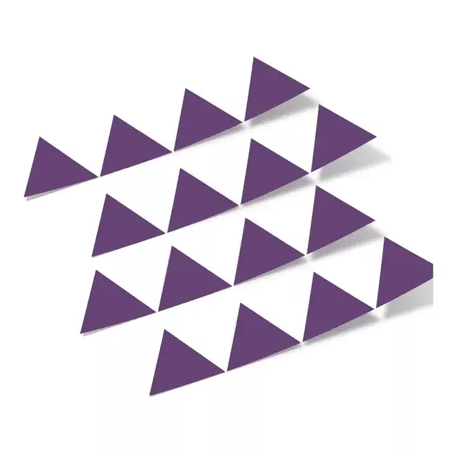 Purple Triangles Vinyl Wall Decals