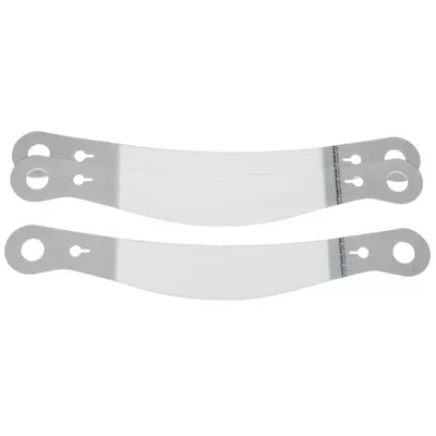 Racing Optics 10237CP - 2 mm Perimeter Seal Laminated Tear-Offs XStack™ 10 (Clear) - Bell RS7, SE07 Large Tabs