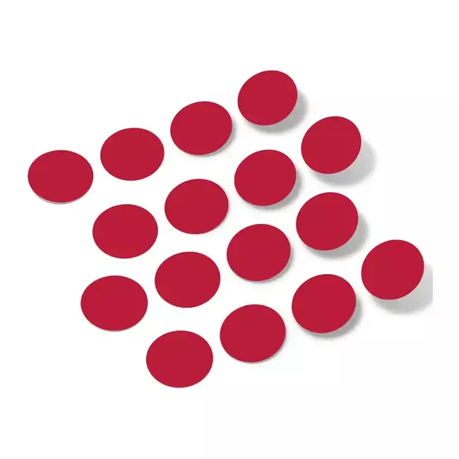 Red Polka Dot Circles Wall Decals