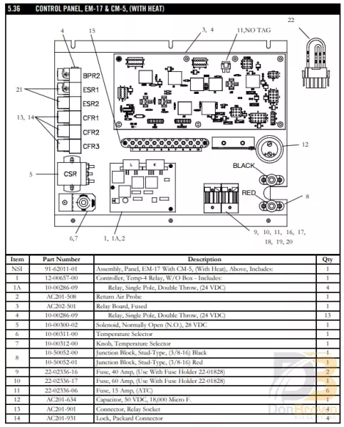 Relay Socket Asy, Esr, Em-17 22-62216-00