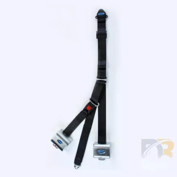 Retractable shoulder/lap belt combo assembly with retractable female half Q8-6326-A2