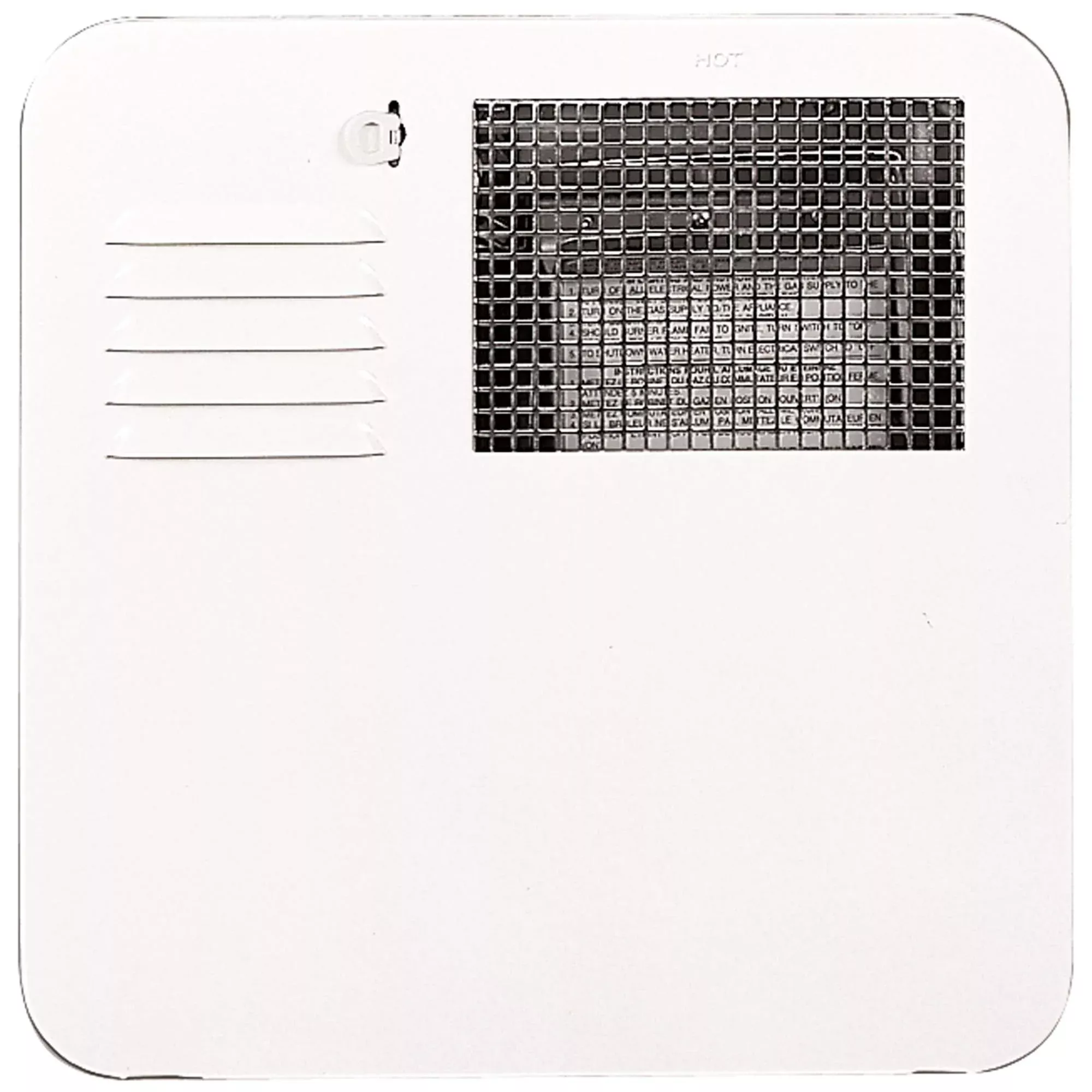 Suburban 6261Apw Polar White Water Heater Door