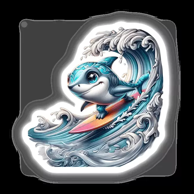 Surfing Shark