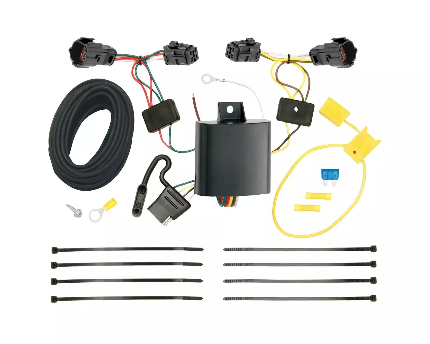 Tekonsha 118583 T-One Connector Assembly With Upgraded Circuit Protected Modulite Hd Module , Black