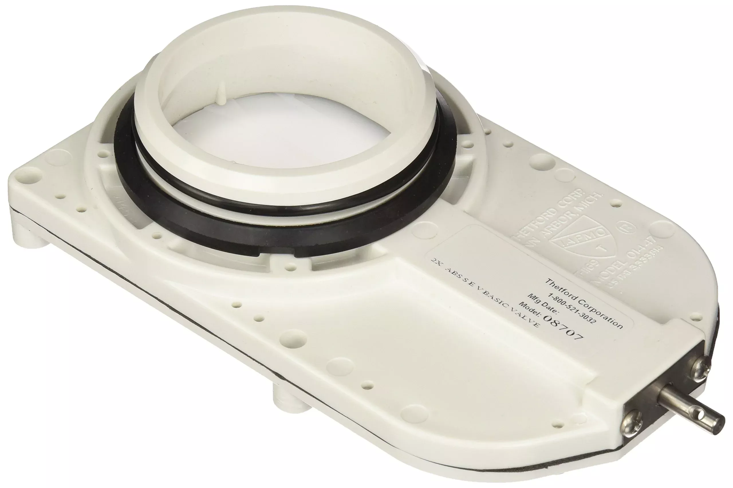 Thetford 08707 Toilet Dump Valve - 3 Inch Plastic, Durable Design