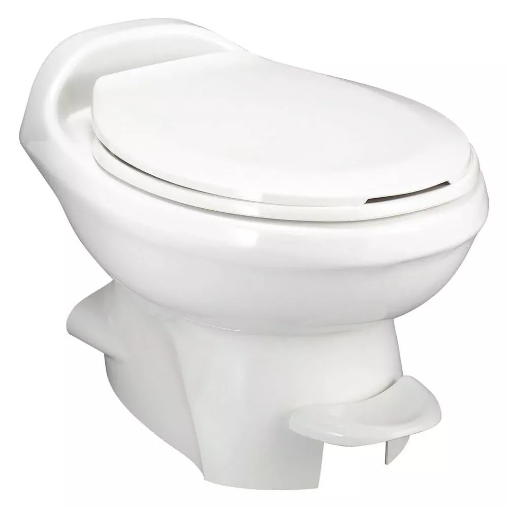 Thetford Aqua-Magic Style Plus RV Toilet - Low Profile, Model 34433, White
