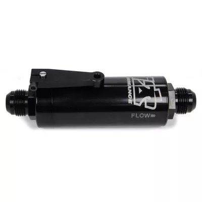 Ti22 Performance 12 AN In-Line Fuel Filter with Built-In Shut-off Valve