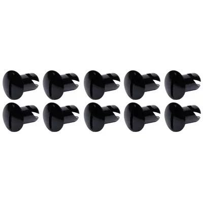 Ti22 Performance Oval Head Dzus Buttons .500 Long Black