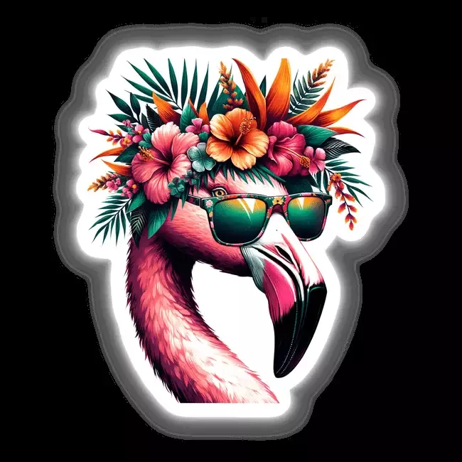 Tropical Vibes Flamingo