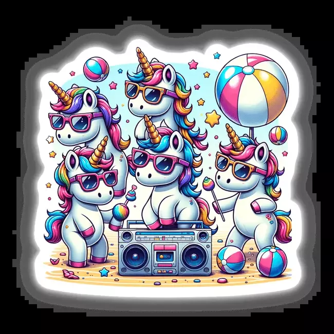 Unicorn Summer Beach Party