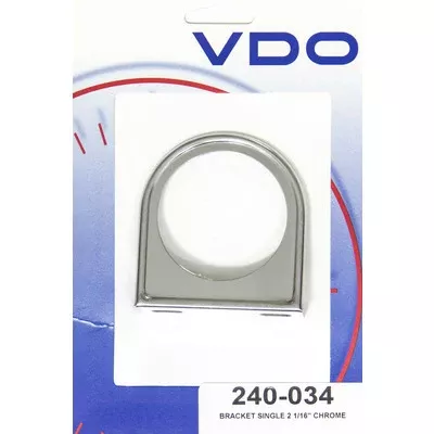 VDO 1 Gauge Mounting Bracket - for 2 1/16" Gauges - Chrome