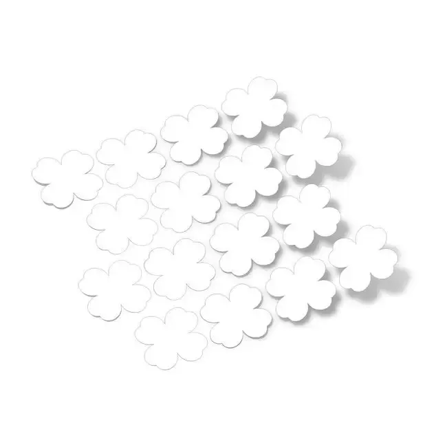 White Shamrock Vinyl Wall Decals