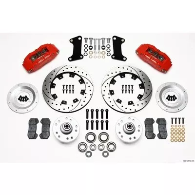 Wilwood Front Disc Brake Kit Red 67-72 Camaro Nova 12.19