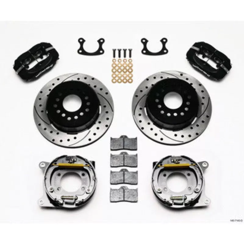 Wilwood P/S Park Brake Kit Small Ford 2.66in