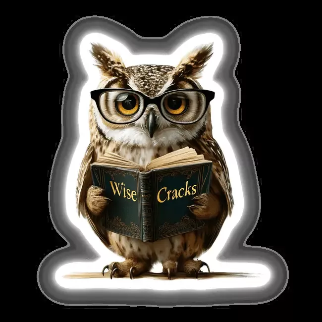 Wise Cracks Owl Reading Book