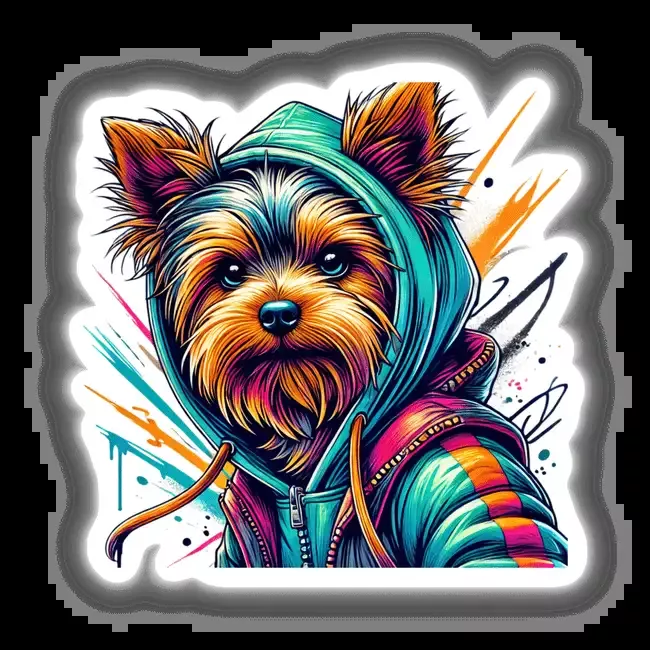 Yorkshire Terrier Hoodie Urban Vibes